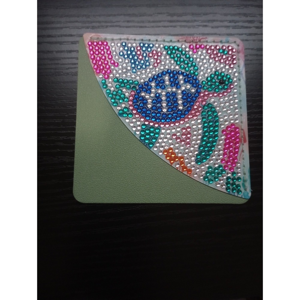 Handmade Diamond‎ Painting Sea Turtle Corner Bookmark Faux Leather Ocean Theme
